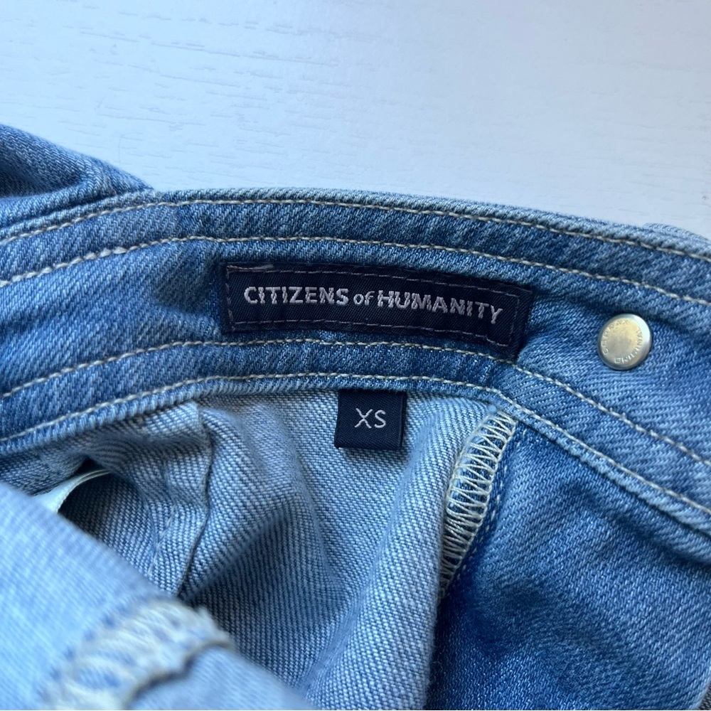 Citizens of Humanity Katie Flare Leg Overalls Size XS Blue Boho Anthropologie - Picture 7 of 12